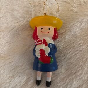 1999 Madeline Christmas Ornament 4” wooden